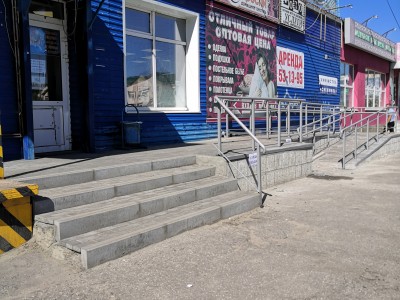 Завод «Гудрок», форма Брусчатка, цвет Серый (Отделка пандуса)