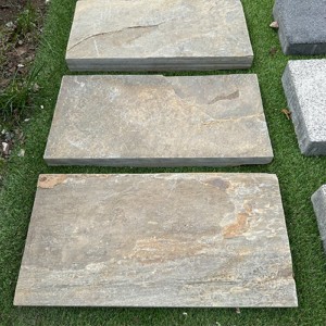Пошаговая плита из Златолита 600х300х40-70мм